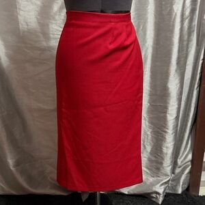 Chic Red Pencil Skirt for Women